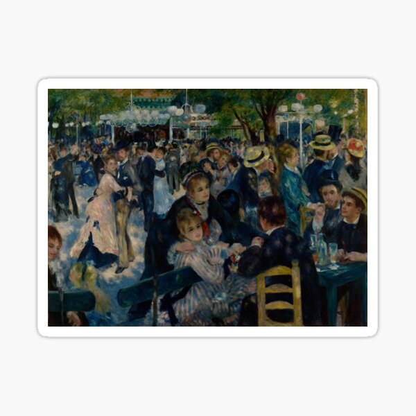Auguste Renoir - Bal du moulin de la Galette - Extra High Resolution Sticker