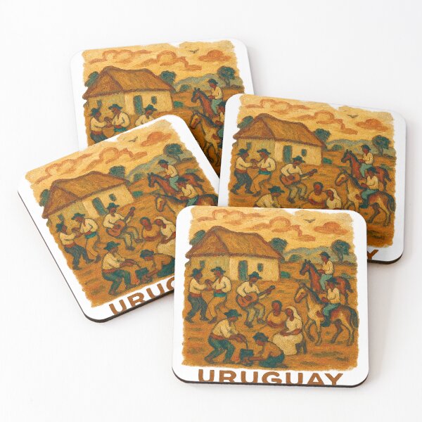 Item preview, Uruguay Countryside Life – Traditional Folk Art designed and sold by CapyToon.