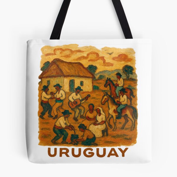 Item preview, Uruguay Countryside Life – Traditional Folk Art designed and sold by CapyToon.