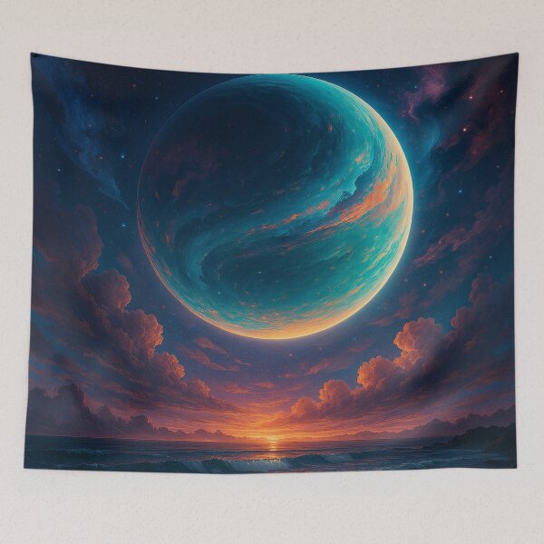 Item preview, Nibiru at Sunset — World Beyond the Horizon designed and sold by Paul Morse.