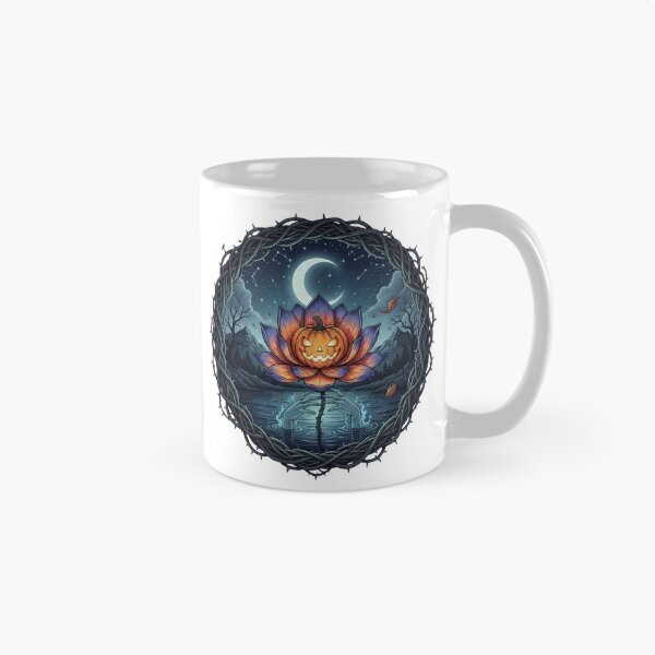 Item preview, Spooky Jack-o'-Lantern Lotus Flower | Halloween Special  designed and sold by Zen Mosaic.