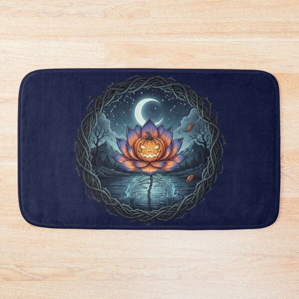 Item preview, Spooky Jack-o'-Lantern Lotus Flower | Halloween Special  designed and sold by Zen Mosaic.