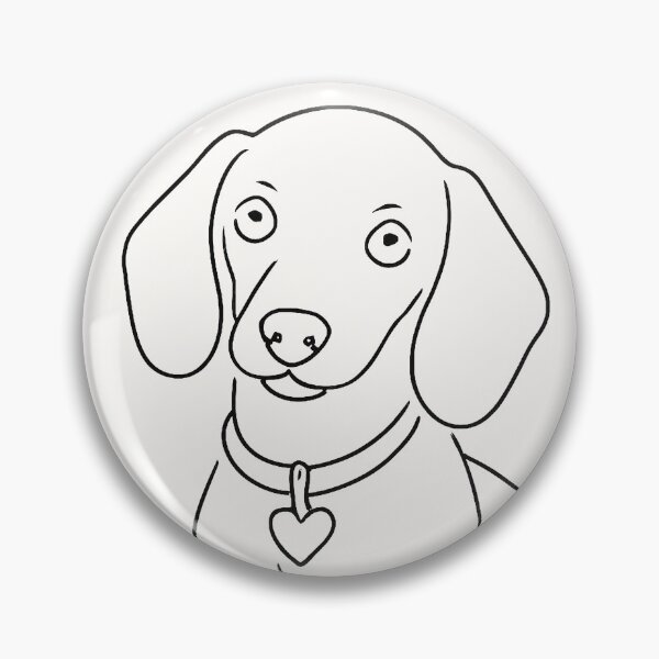 Item preview, Dachshund line art - I’m Not Short, I’m Fun-Sized designed and sold by HeartDrawnPets.