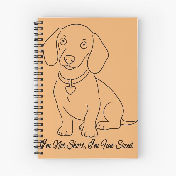Item preview, Dachshund line art - I’m Not Short, I’m Fun-Sized designed and sold by HeartDrawnPets.
