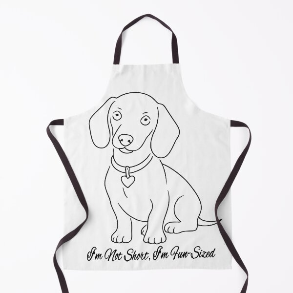 Item preview, Dachshund line art - I’m Not Short, I’m Fun-Sized designed and sold by HeartDrawnPets.