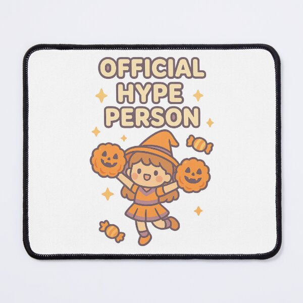 Item preview, Official Hype Person Kawaii Halloween Cheerleader Illustration designed and sold by MujernDesignArt.