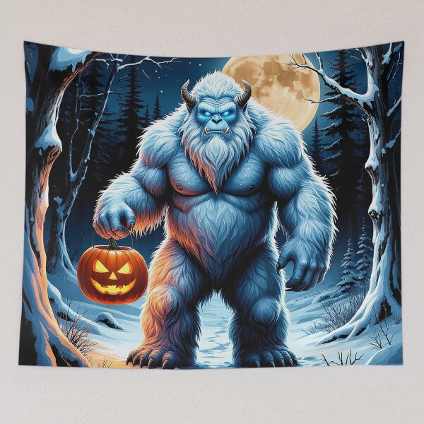 Item preview, Alaskan Yeti in Snowy Forest designed and sold by AmetistLight.