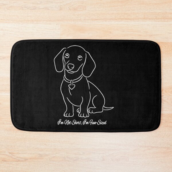Item preview, Dachshund line art - I’m Not Short, I’m Fun-Sized designed and sold by HeartDrawnPets.