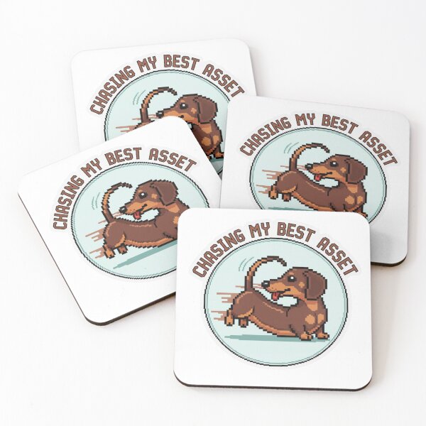 Item preview, Dachshund Dogdog Pixel Sticker designed and sold by Nubitra.
