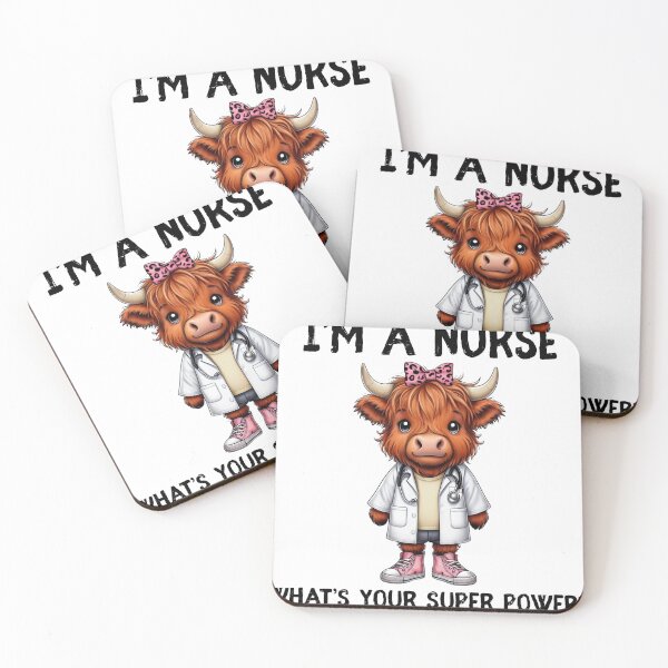 Item preview, Cute Highland Cow Doctor | Nurse or Veterinarian Cartoon Animal Design designed and sold by WHDProduction45.