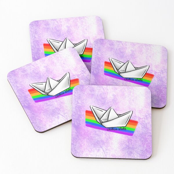 Item preview, Barco de papel del orgullo | Diseño de origami arcoíris designed and sold by Charco.Store – Bold Expressive Graphics & Alt Streetwear Art.