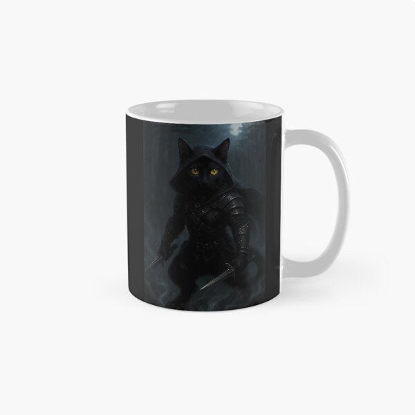 Item preview, Raven the Cat – Shadow Assassin of the Moonlit Woods designed and sold by Crain Fantasy Art.