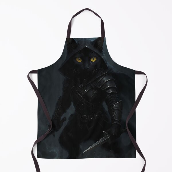 Item preview, Raven the Cat – Shadow Assassin of the Moonlit Woods designed and sold by Crain Fantasy Art.