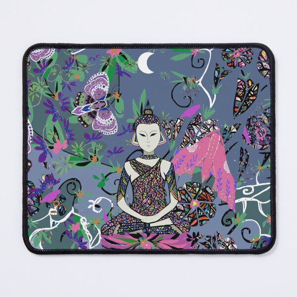 Item preview, Buddha garden, butterflies and flora designed and sold by ZjalDesign.