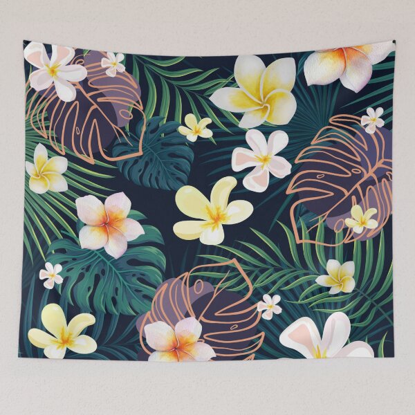 Item preview, Tropical monstera floral pattern, designed and sold by BuxomBabe21.