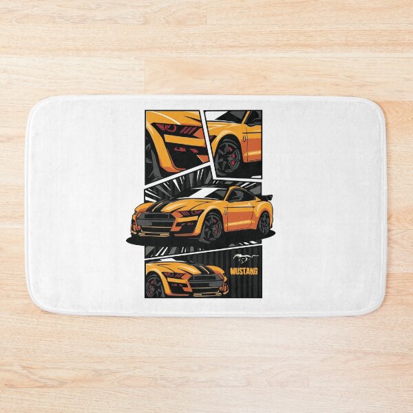 Item preview, Vintage Classic Car Mustang Orange designed and sold by PrintCarClub.