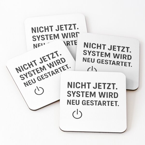 Item preview, Relatable Quote Design - Not now. System is rebooting - for Work & Burnout Days designed and sold by DebuggedDressed.