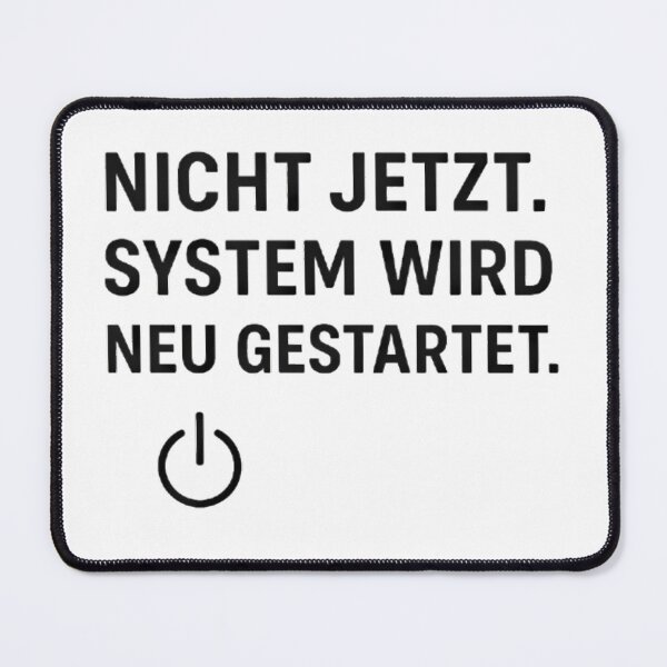 Artikelvorschau, Relatable Quote Design - Nicht jetzt. Das System wird neu gestartet - für Arbeits- und Burnout-Tage entworfen und verkauft von DebuggedDressed.