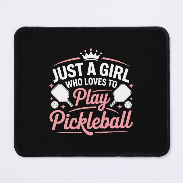Item preview, Just a Girl Who Loves to Play Pickleball designed and sold by jkrphoto.