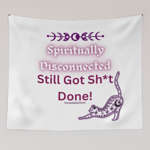 Item preview, SPIRITUALLY DISCONNECTED The Living Lexicon: Artifacts of Intention in French Plum! designed and sold by CarmaQuanTarot.