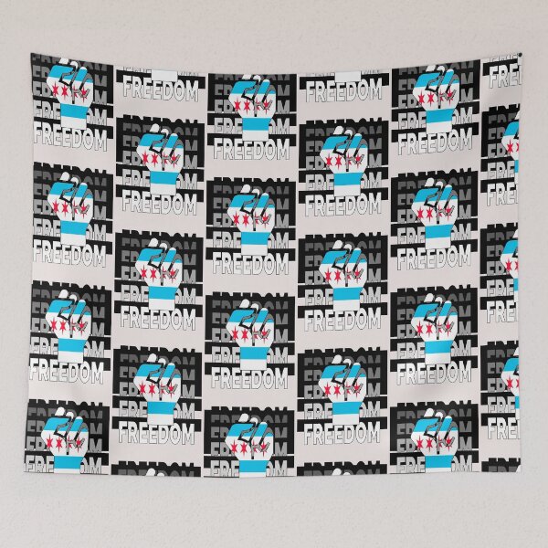 Item preview,  Free Chicago IL flag We The People stop fascim designed and sold by erozzz.