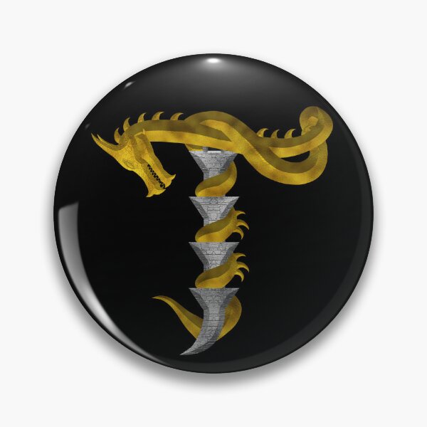 Item preview, Letter  T  of the Dragonfont Initial Capital Monogram (Dragon and Castle) designed and sold by Swabcraft.