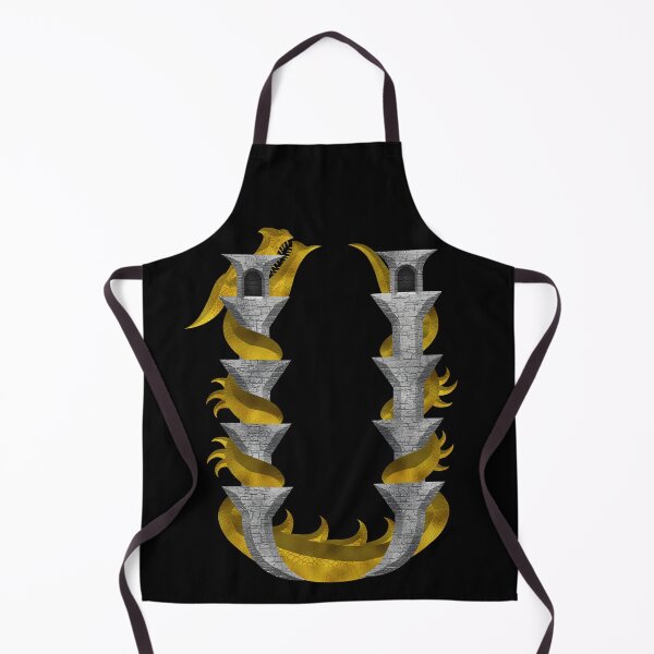 Item preview, Letter U of the Dragonfont Initial Capital Monogram (Dragon and Castle) designed and sold by Swabcraft.