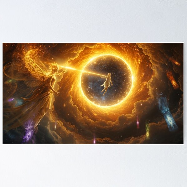 Artikelvorschau, Goldene Seele im kosmischen Licht entworfen und verkauft von Anessia Samuel.