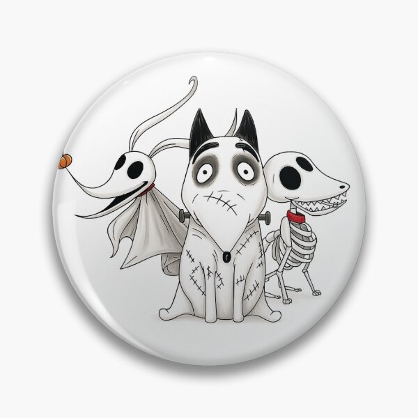 Item preview, Tim Burton dogs ZERO, SCRAPS and SPARKY designed and sold by QueridoBilbo.