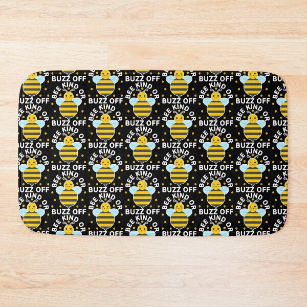 Item preview, Bee Kind or Buzz Off - Funny Bee Pun Quote  designed and sold by Shape Snip Studio.
