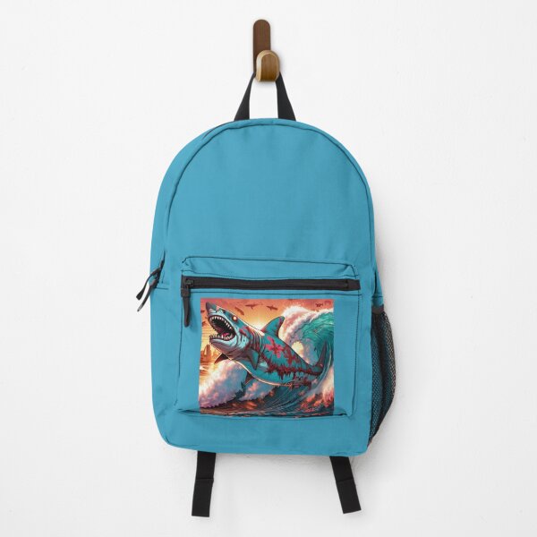 Item preview, Zombie shark surfing designed and sold by Crazy-Pictures.