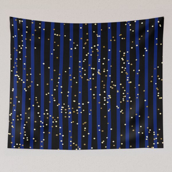 Item preview, Blue and Black Glitter Stripes designed and sold by Jeallan Designs.