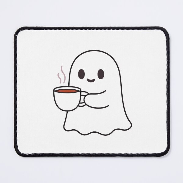 Item preview, Cute Ghost holding a coffee cup  designed and sold by chitchat917.