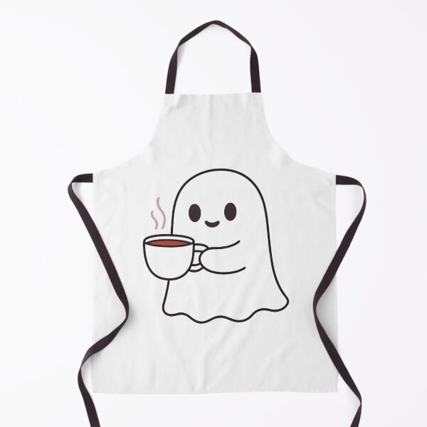 Item preview, Cute Ghost holding a coffee cup designed and sold by chitchat917.
