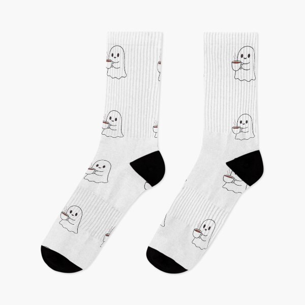 Item preview, Cute Ghost holding a coffee cup  designed and sold by chitchat917.