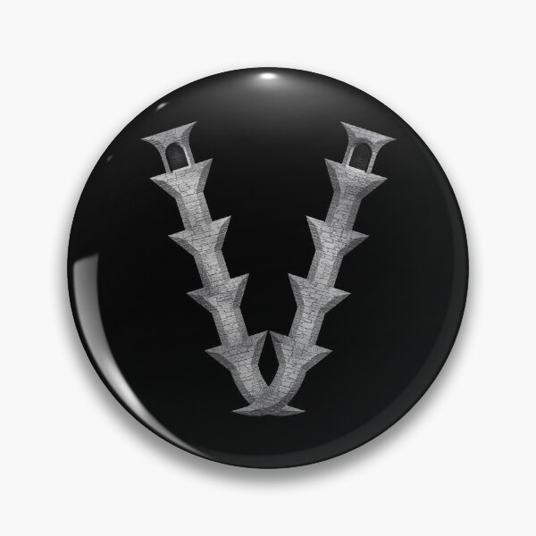 Item preview, Letter  V  of the Dragonfont Initial Capital Monogram (Castle) designed and sold by Swabcraft.