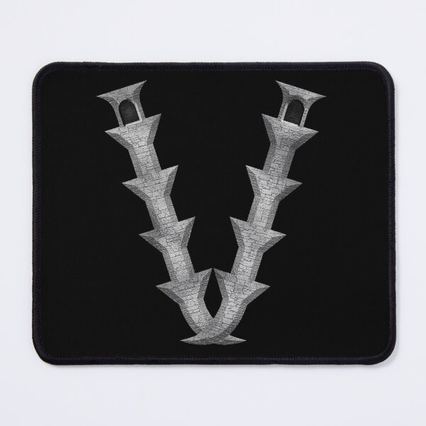 Item preview, Letter  V  of the Dragonfont Initial Capital Monogram (Castle) designed and sold by Swabcraft.