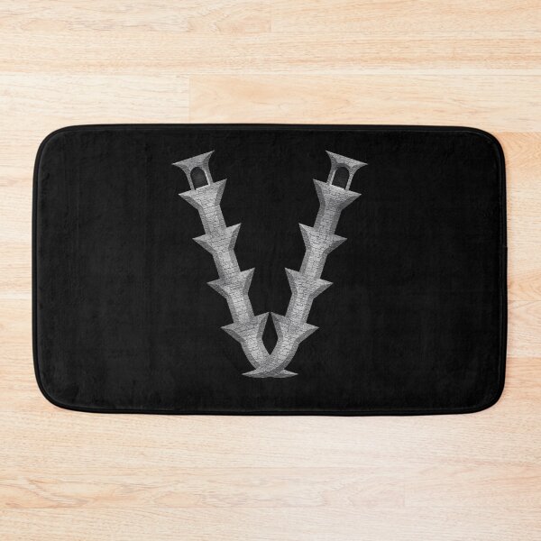Item preview, Letter  V  of the Dragonfont Initial Capital Monogram (Castle) designed and sold by Swabcraft.