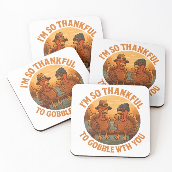 Item preview, I’m So Thankful to Gobble With You – Funny Thanksgiving Design designed and sold by lineandlegacy.