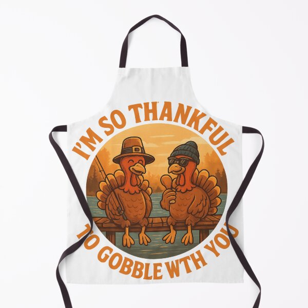 Item preview, I’m So Thankful to Gobble With You – Funny Thanksgiving Design designed and sold by lineandlegacy.