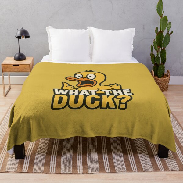Item preview, What the Duck? Funny Cartoon Duck Pun Design designed and sold by Bratak.