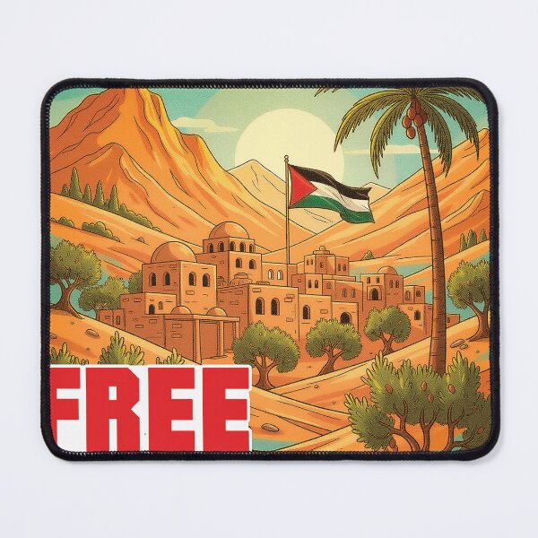 Item preview, Free Palestine – Artistic Vintage Landscape Design designed and sold by SportsShift.