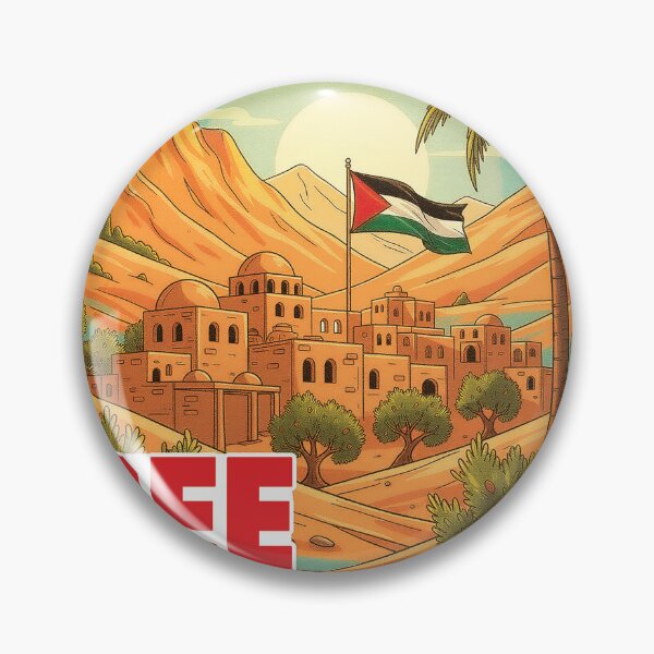 Item preview, Free Palestine – Artistic Vintage Landscape Design designed and sold by SportsShift.