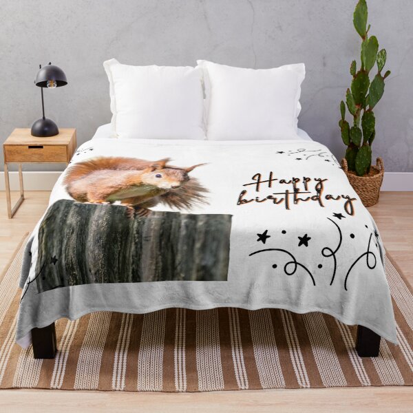 Item preview, Squirrel Congratulations – Happy Birthday | Nature Photo & Gift Idea designed and sold by Katja LebenFreude.