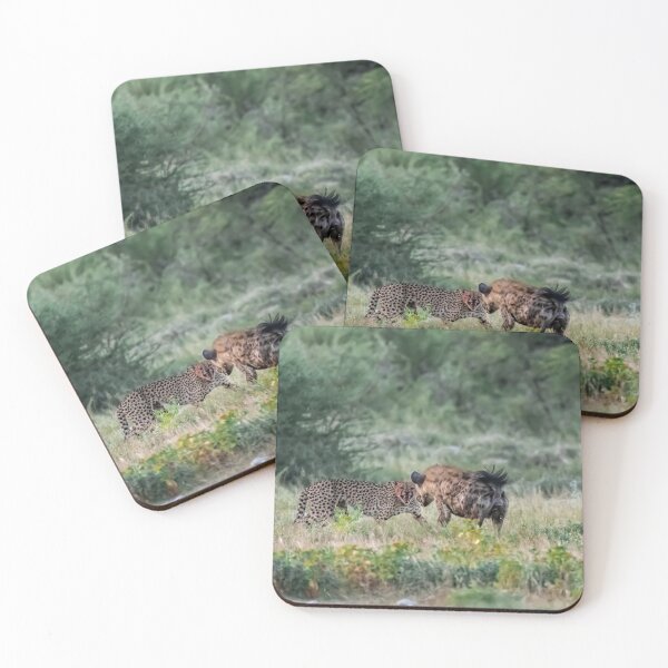 Item preview, Defiance — Cheetah Faces the Hyena, Etosha Namibia ,Part 2 designed and sold by DavideAntoniani.