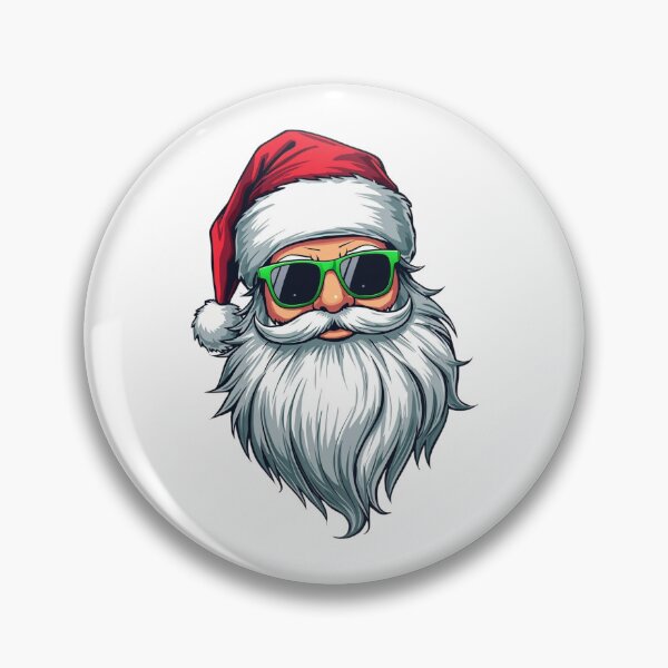 Item preview, Cool Modern Santa Claus Cartoon – Funny Christmas Design with Sunglasses designed and sold by Mintiko2.