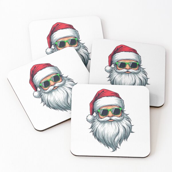 Item preview, Cool Modern Santa Claus Cartoon – Funny Christmas Design with Sunglasses designed and sold by Mintiko2.