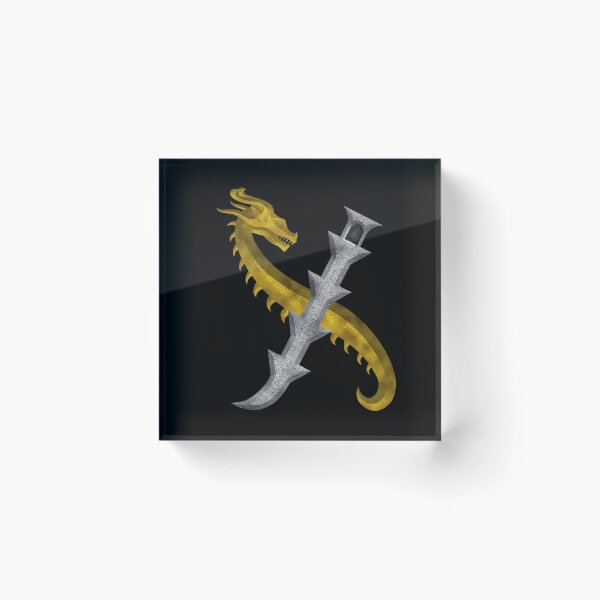 Item preview, Letter  X  of the Dragonfont Initial Capital Monogram (Dragon and Castle) designed and sold by Swabcraft.