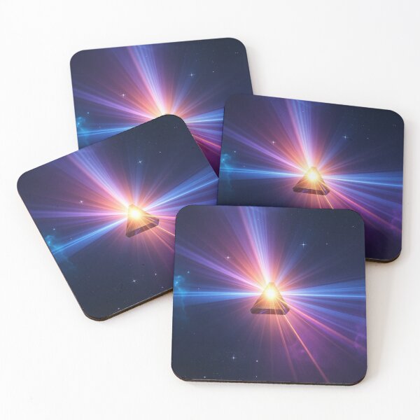Item preview, Prism of the Cosmos — Abstract Celestial Light Beam Design designed and sold by CMdigit.