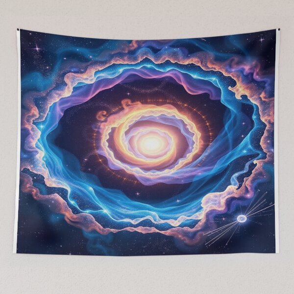 Item preview, Celestial Spiral Gateway — Cosmic Vortex Space Art designed and sold by CMdigit.